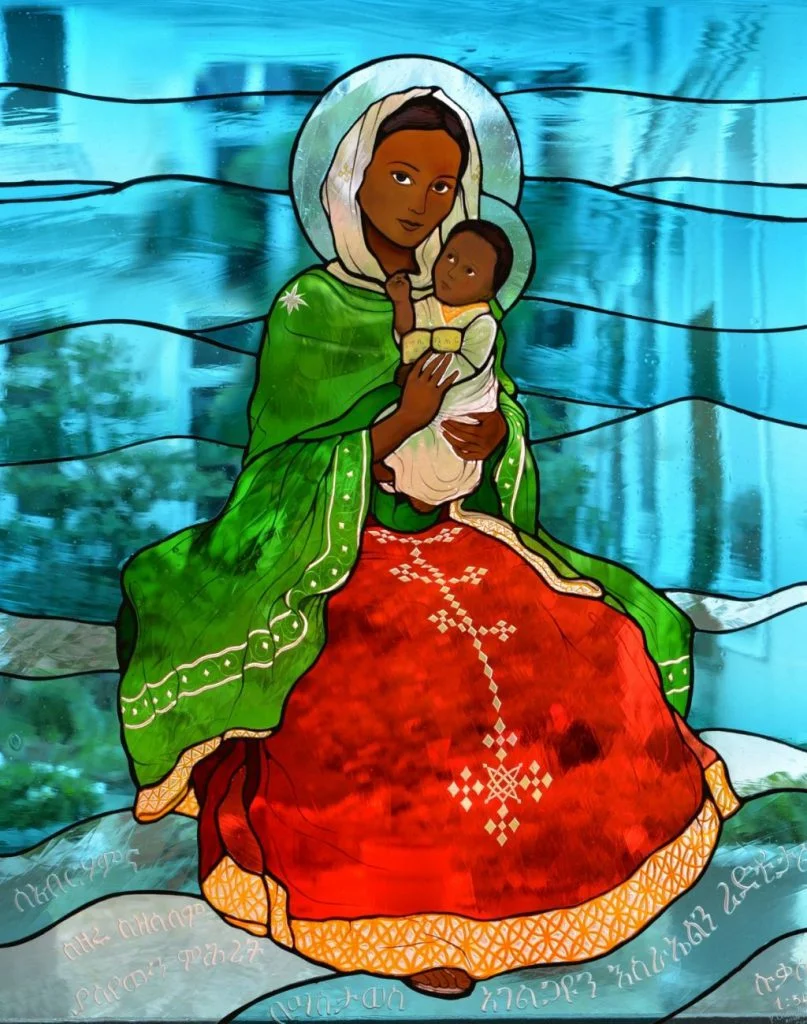 Vierge à l'Enfant de la chapelle saint Jean d'Addis-Abeba