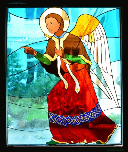 Vitrail de l'Archange Gabriel d'Addis-Abeba