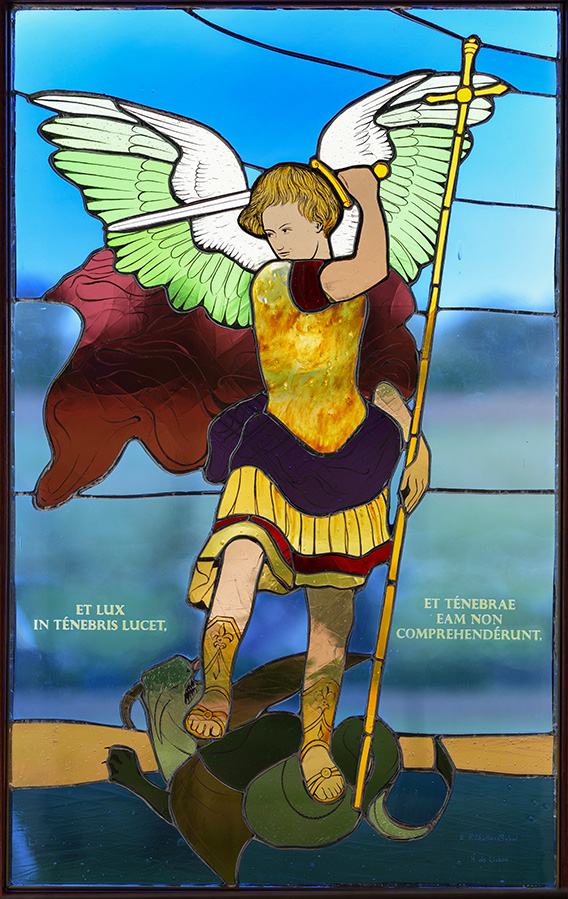Vitrail de saint Michel Archange